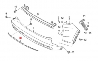 Схема заднього бамперу Honda M-NV (2020-2024)