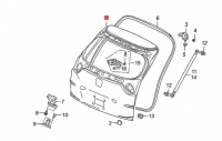 Схема задньої ляди багажника Honda M-NV (2020-2024)