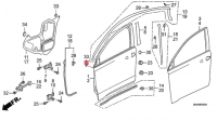 Схема передніх дверей Honda M-NV (2020-2024)