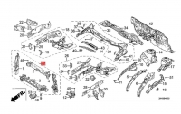 Схема передніх кузовних елементів Honda M-NV (2020-2024)