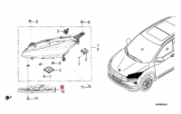 Схема фар головного світла Honda M-NV (2020-2024)