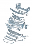 Схема переднього бамперу VW ID4